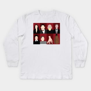 Addams Family Kids Long Sleeve T-Shirt